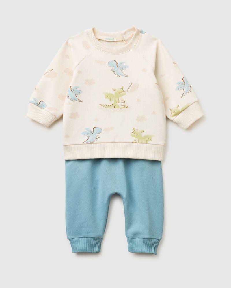 Benetton Komplet za bebe 3IEDAK01OW-906-68, Šareni