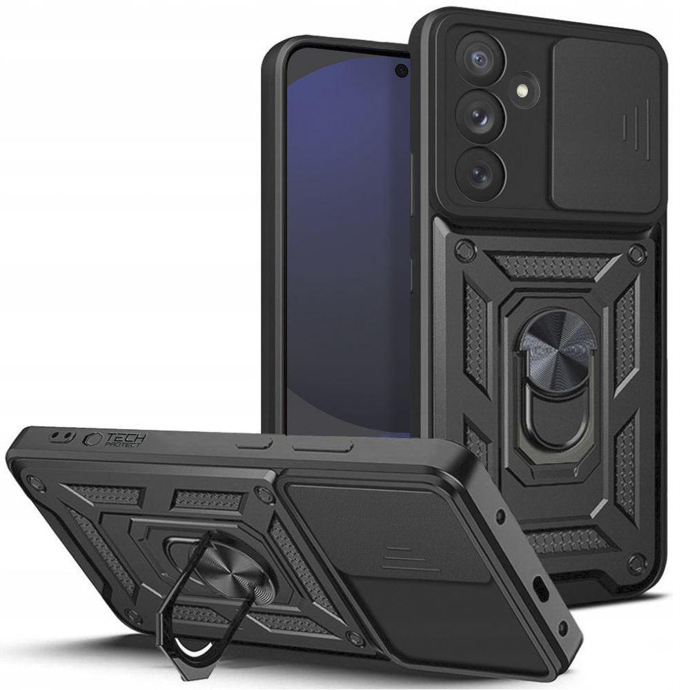 Tech-Protect Maska za mobilni telefon Galaxy S24 FE Camshield Pro, Crna