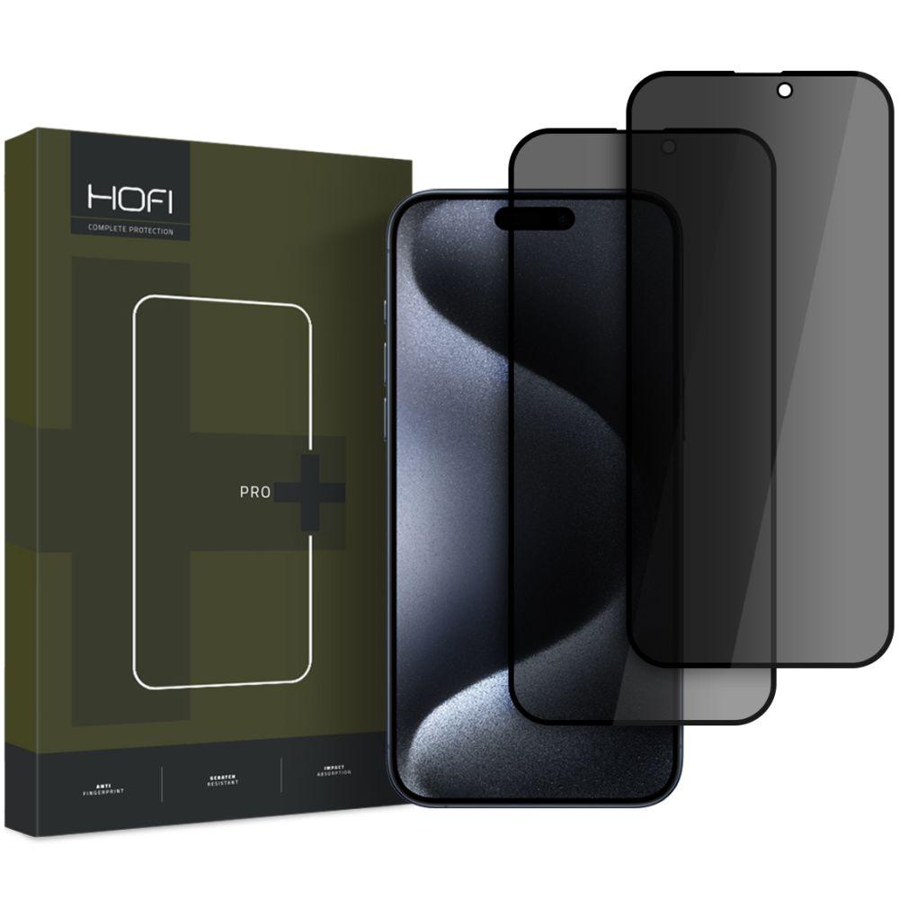 Hofi Zaštitno staklo za mobilni telefon Iphone 16 Plus Anti Spy Pro+, 2 komada
