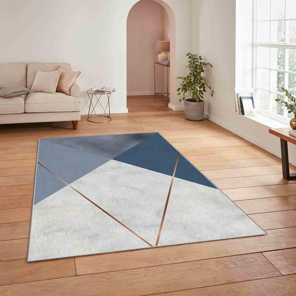 Conceptum Hypnose tepih HM-CRP25-51, pravougaoni, 100 x 180 cm, sivo-plavi