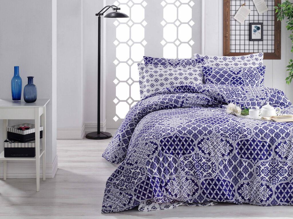 L'essentiel Maison Donjette set posteljine, 160x220 cm, plava