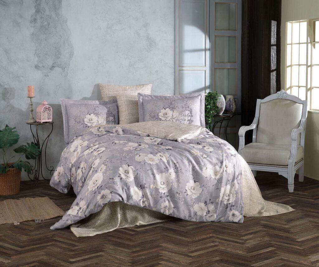 L'essentiel Maison set posteljine Double Clarinda, 200x220 cm, siva