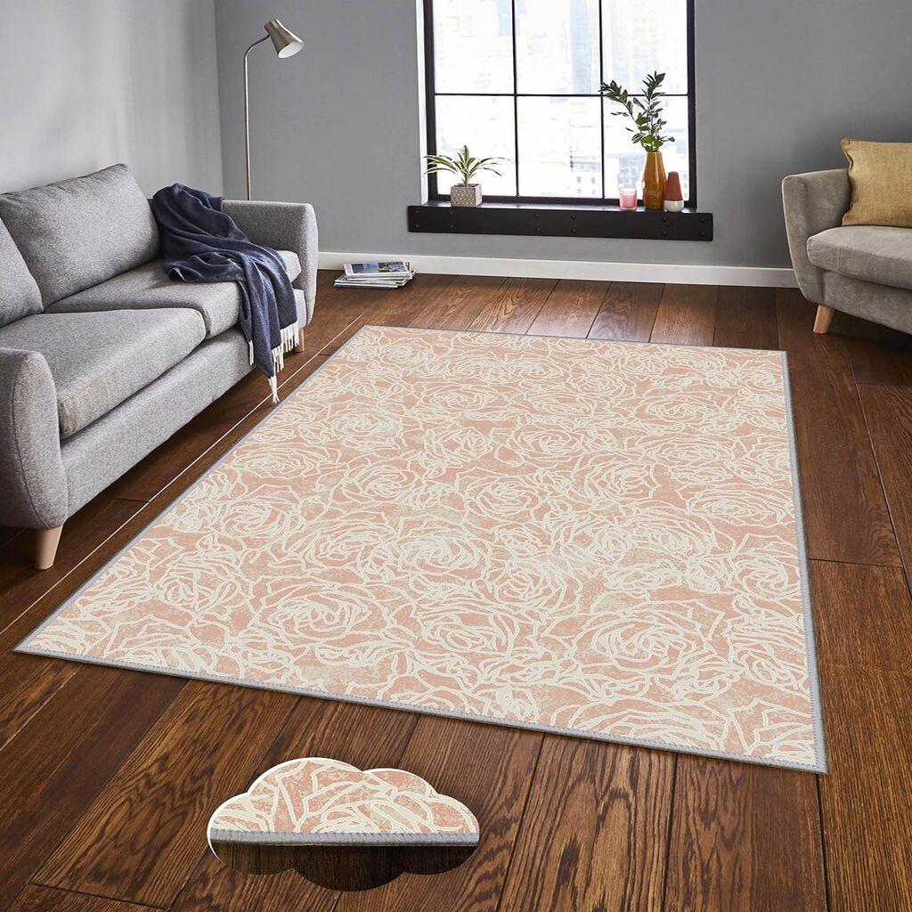 Conceptum Hypnose tepih Eexfab1136, pravougaoni, 80 x 200 cm, krem-roza