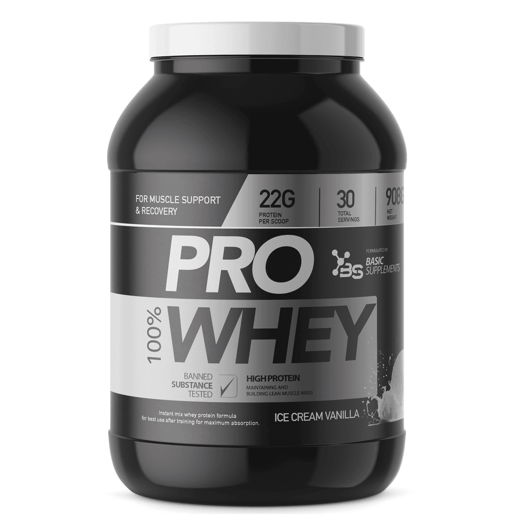 Basic Supplements PRO Whey, 908g, Sladoled vanila