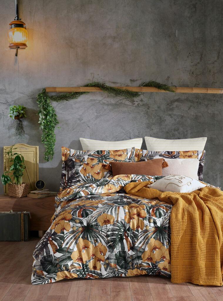 L'essentiel Maison Set posteljine Double Tropik, 200x220 cm, Šarene