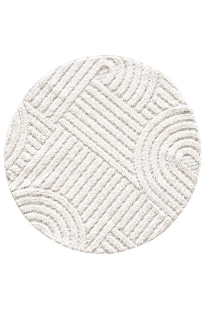 Conceptum Hypnose Tepih 691B, Okrugli, 100 cm, Bež