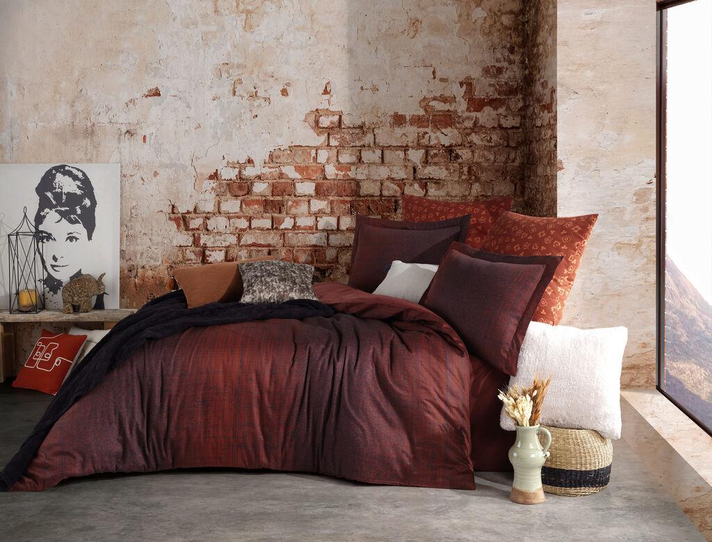 L'essentiel Maison Double Tamir set posteljine, 200x220 cm, Bordeaux