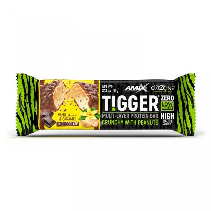 Amix Proteinska čokoladica Tigger Zero, 60 g, Vanilla i karamel