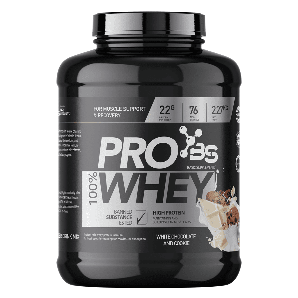 Basic Supplements PRO Whey, 2270 g, Bijela čokolada- keks