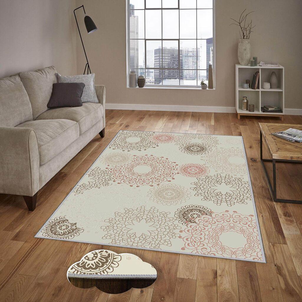 Conceptum Hypnose tepih Eexfab1151, pravougaoni, 120 x 180 cm, krem-roza