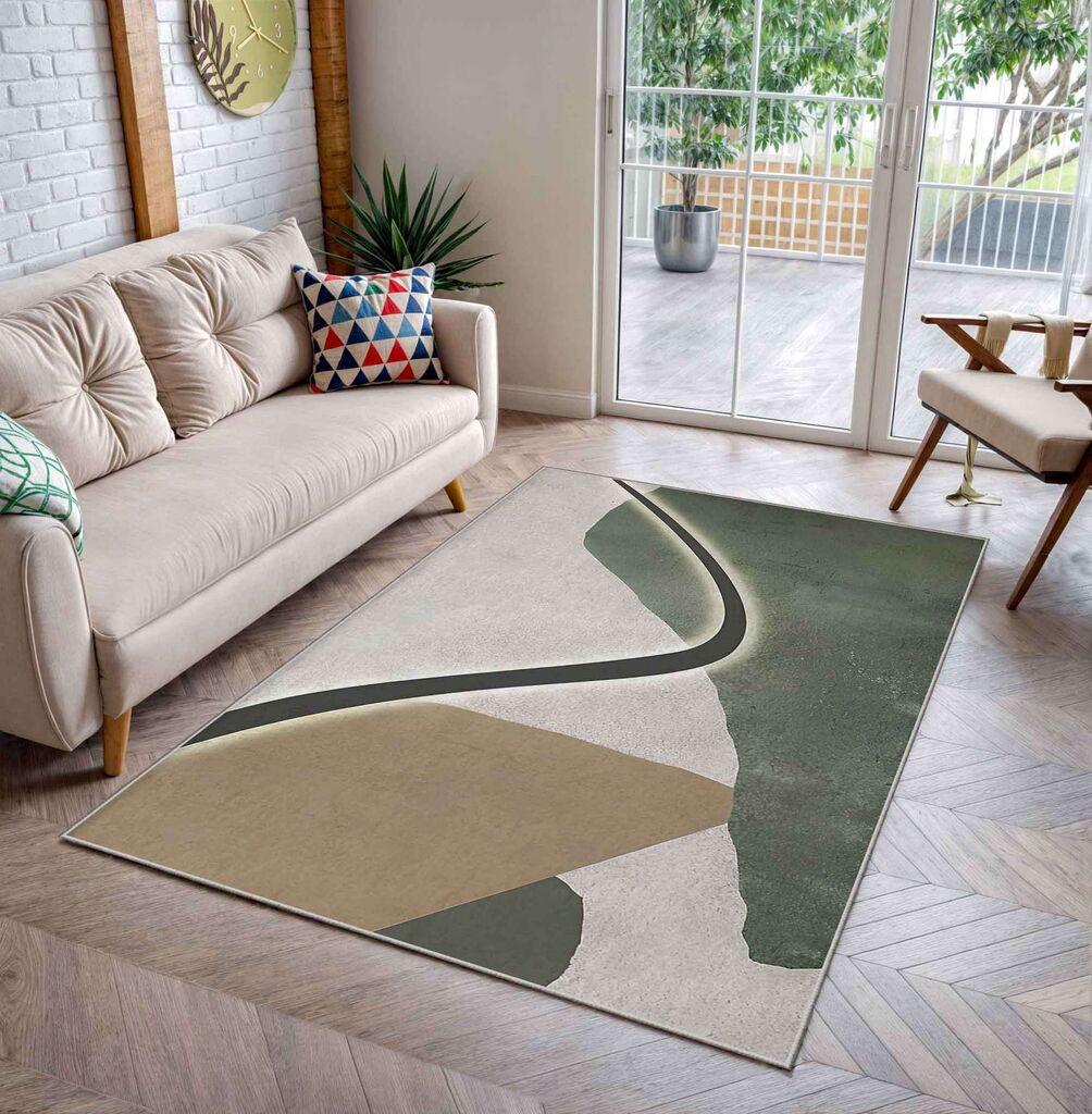 Conceptum Hypnose tepih Shml14, pravokutni, 140 x 220 cm, maslinasto-bež