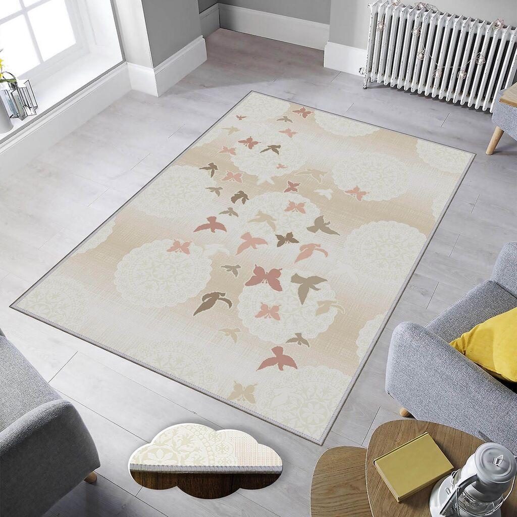 Conceptum Hypnose tepih Eexfab1139, pravougaoni, 80 x 300 cm, krem-roza