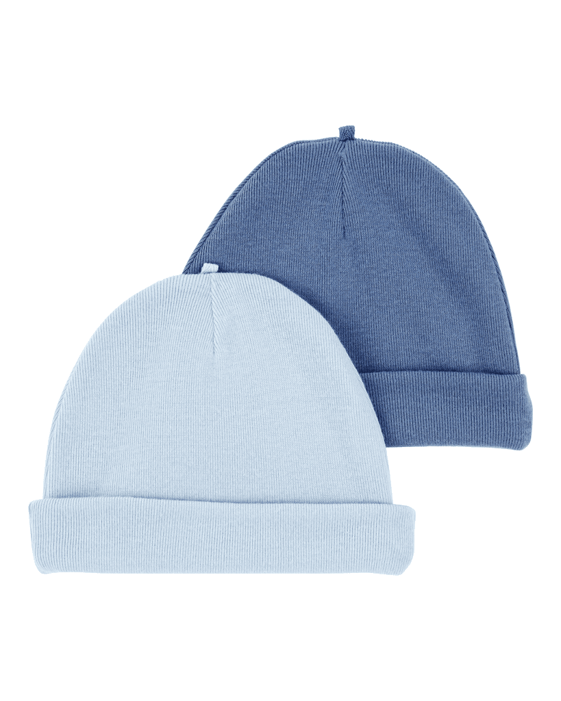 Carters Set kapa za bebe, 2 komada, Plave