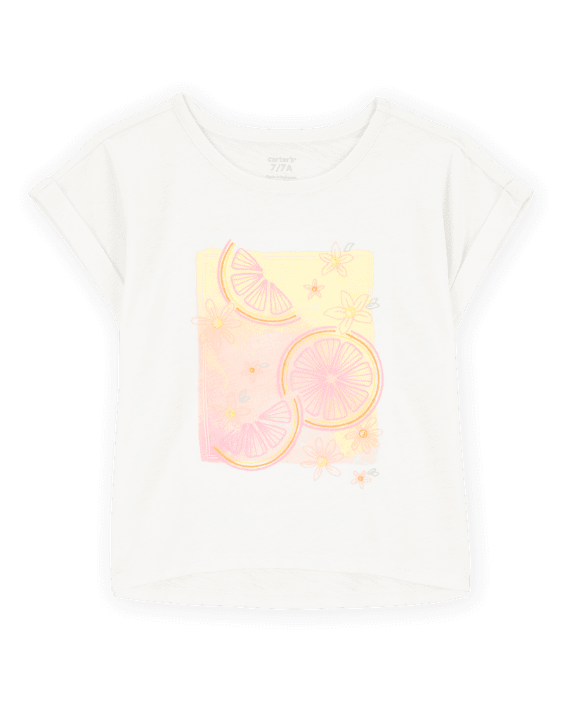 Carters Majica kratkih rukava za djevojčice, Bijela