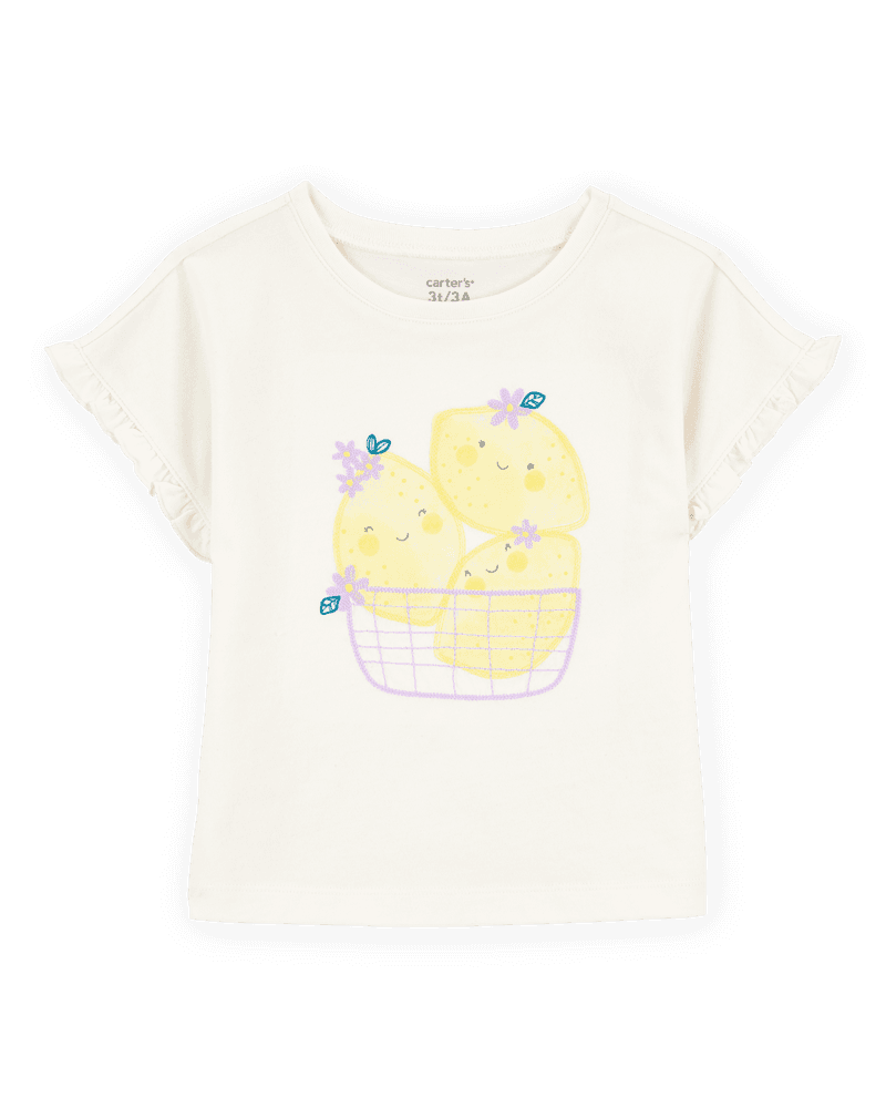 Carters Majica kratkih rukava za djevojčice, Bijela