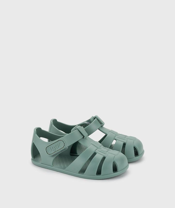 Igor Gumene sandale za dječake S10324-384 Nemo solid nuevo Verde, Zelene