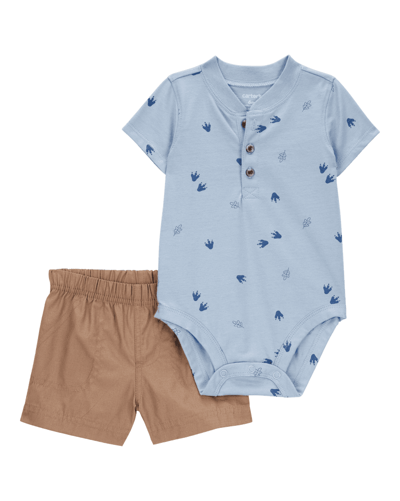 Carters Komplet za bebe bodi i bermude 1S540110