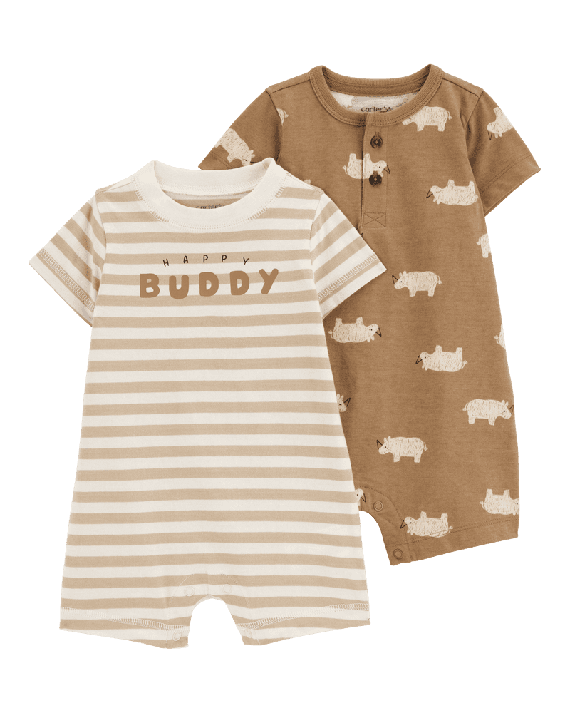 Carters Stampla za bebe 1S701510, 2 komada, Smeđa