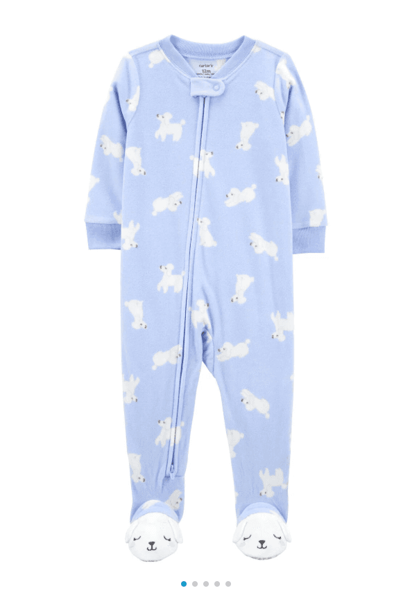 Jednodijelna pidžama za djevojčice, Bijela