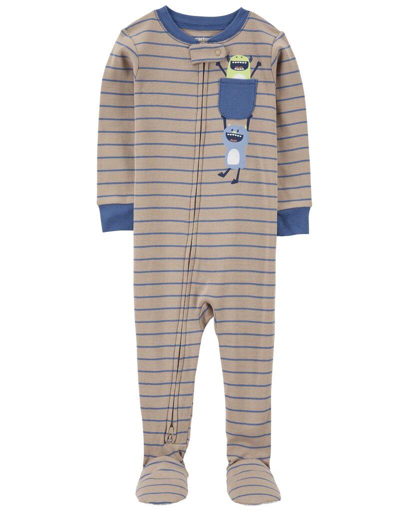 Carters Jednodijelna pidžama za dječake, 2R945910, Bež