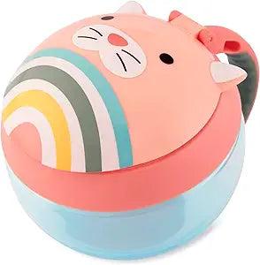 Skip Hop Dječija šolja sa poklopcem Mačka, Narandžasta