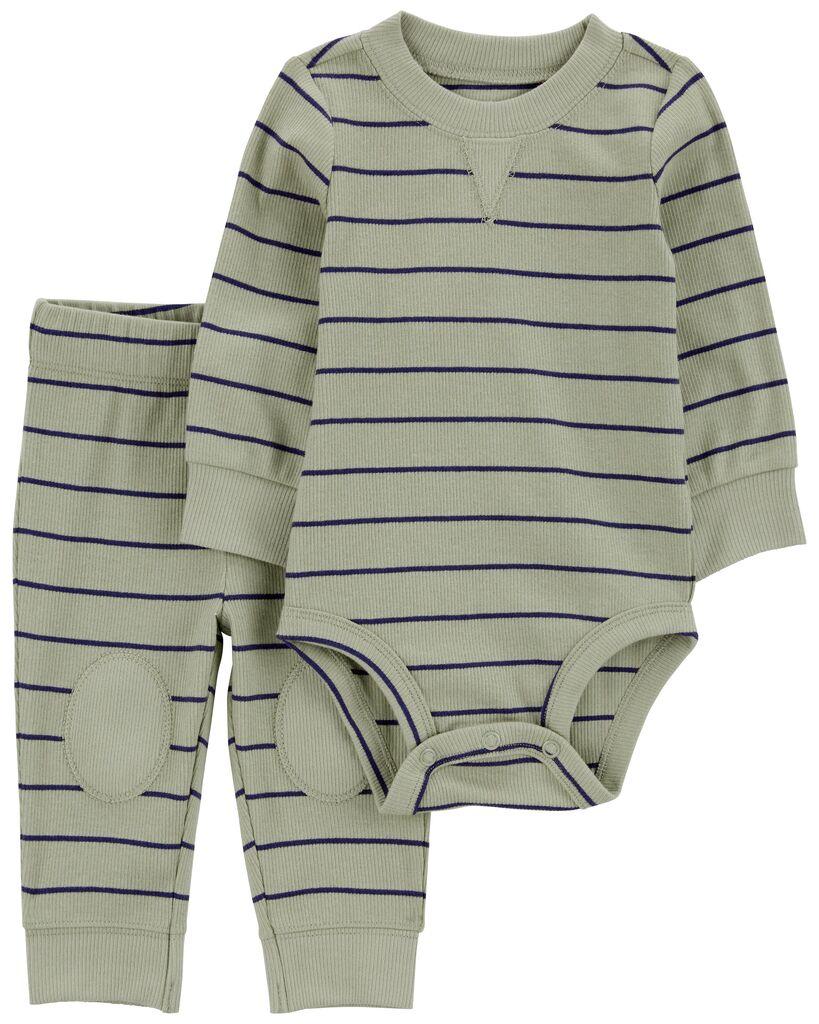 Carters Komplet za bebe, Bodi i Donji dio, 1R976610, Maslinasti