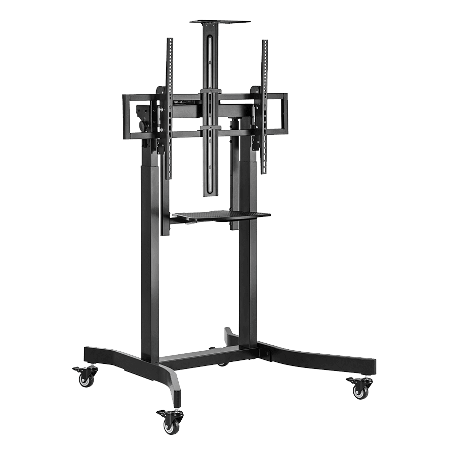 Gembird Nosač za TV na stalku motorizirani sa točkovima TVS-100T-01, 55"-100", Crni