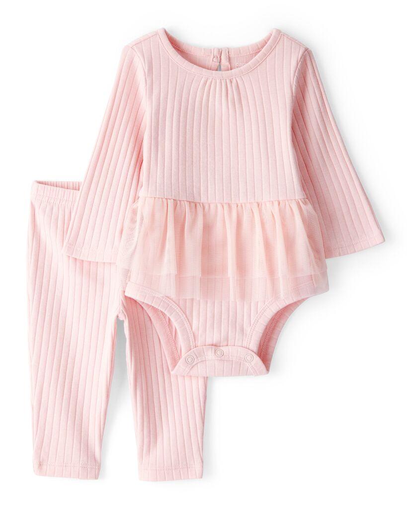 Carters Komplet za bebe, Bodi i helanke, 1T476510, Rozi