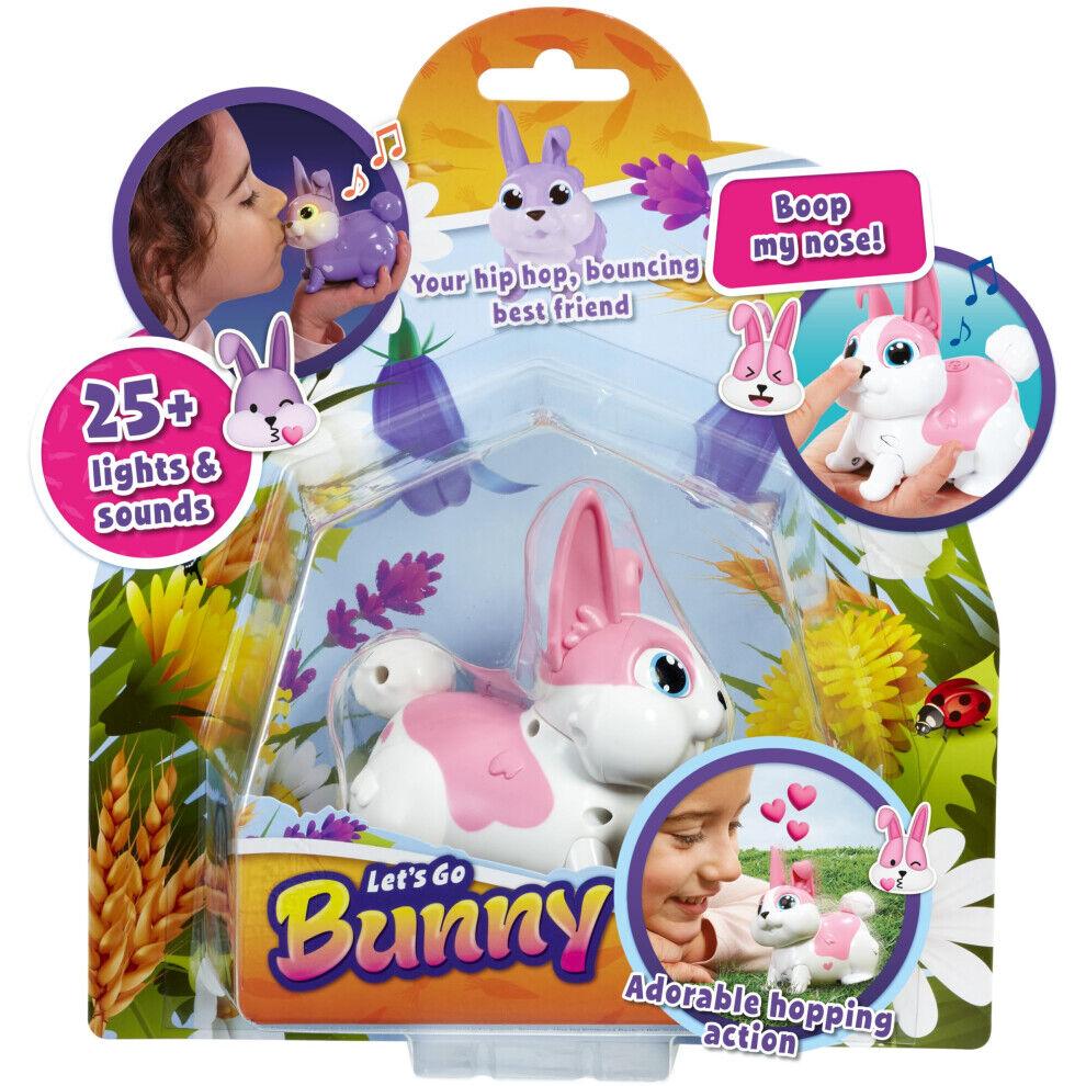 Animagic Lets Go Bunny interaktivni zeko, 25+ svjetlosnih/zvučnih efekata, roze