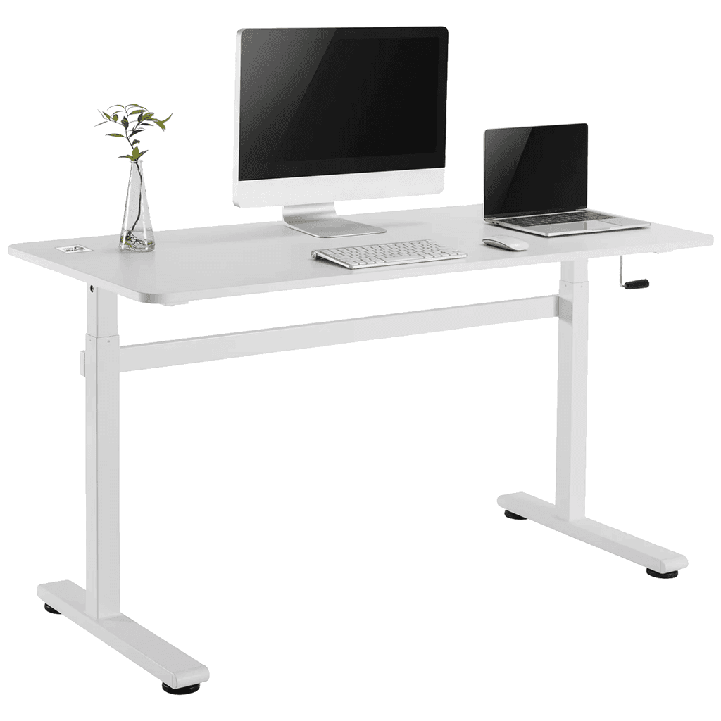 Ergo Office Radni stol ER-401 W, Podesiva visina,  140 x 60 cm, Bijeli