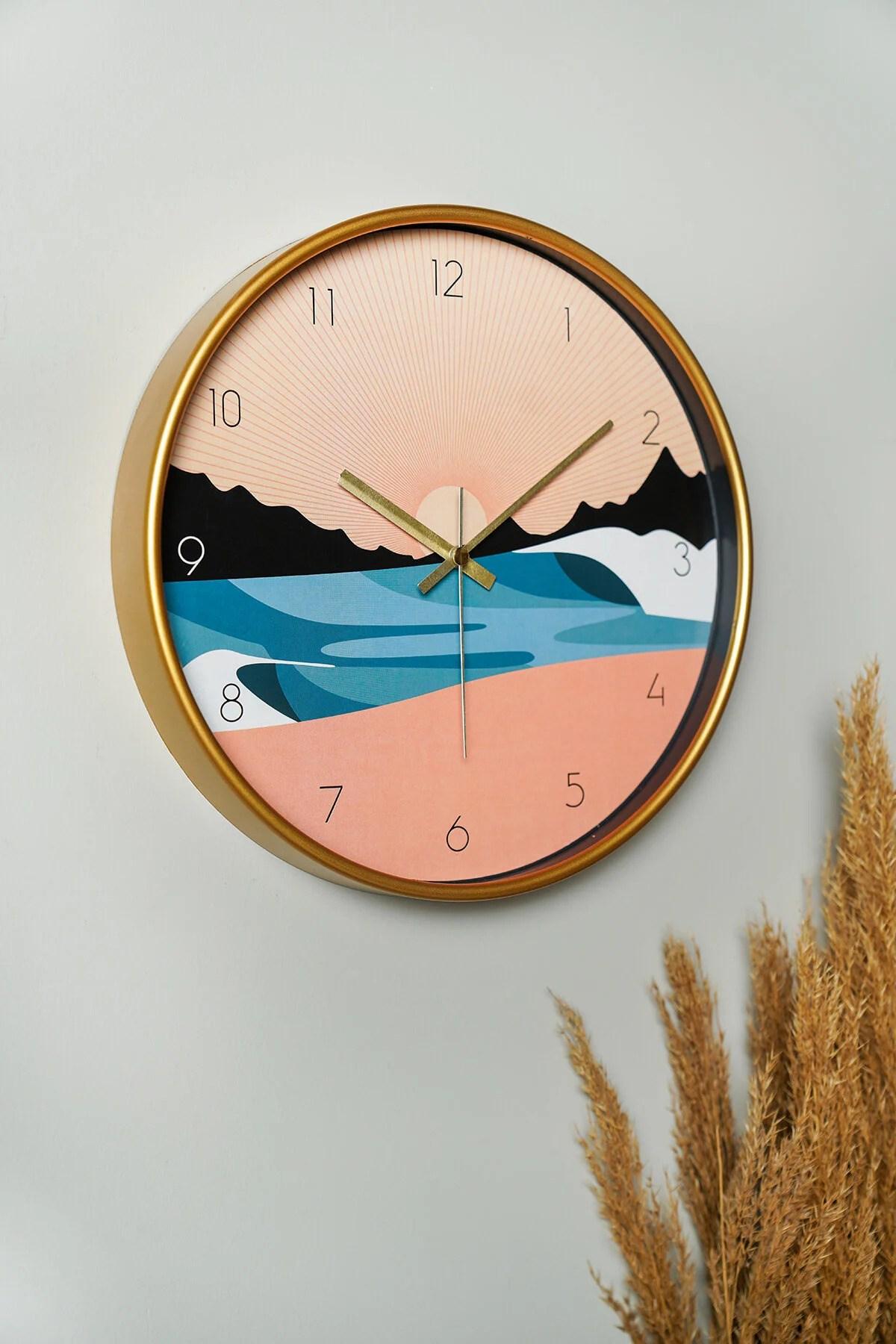 Zidni sat Wallity 30cm Šareni