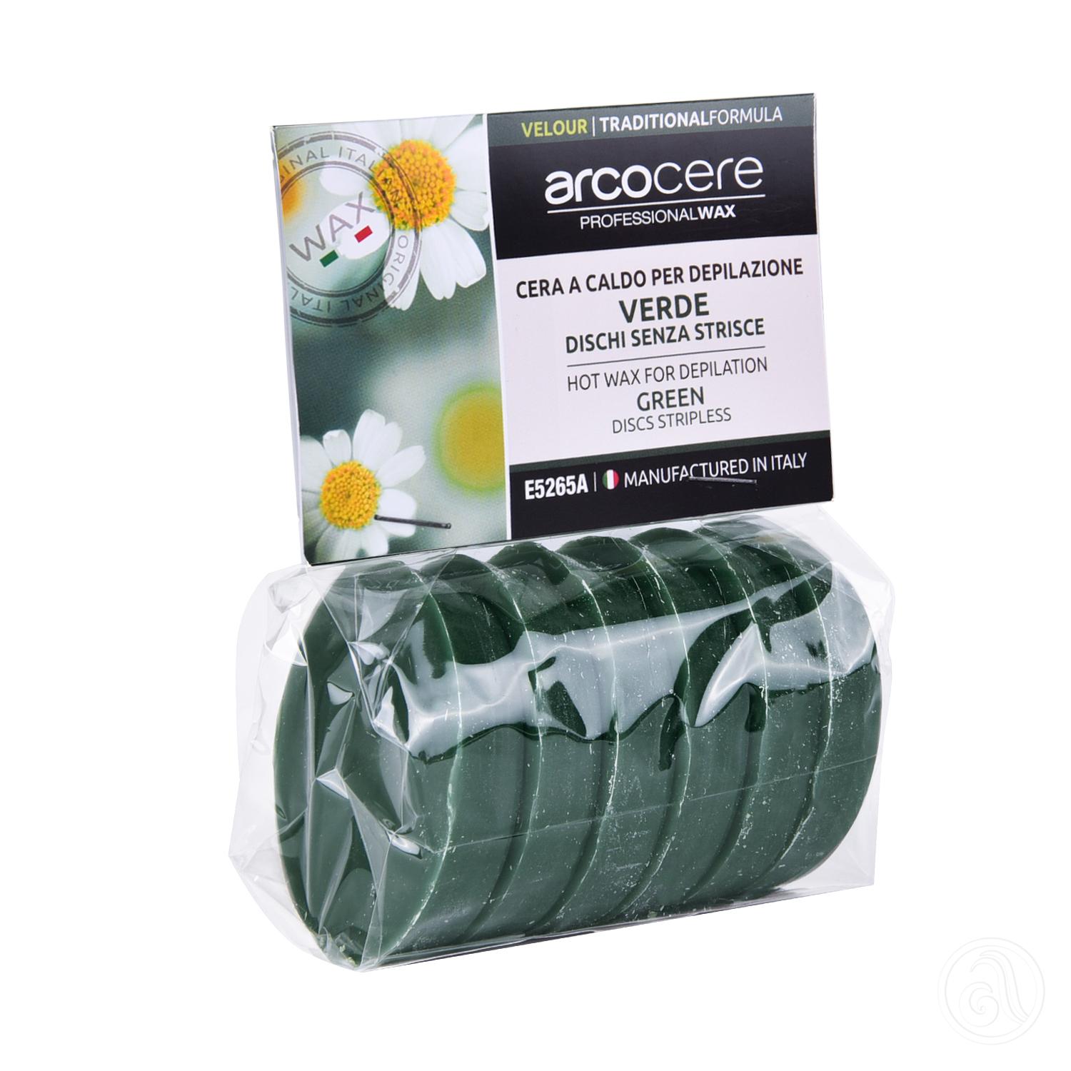 ARCO Vosak za toplu depilaciju u diskovima Velour Green - 250ml