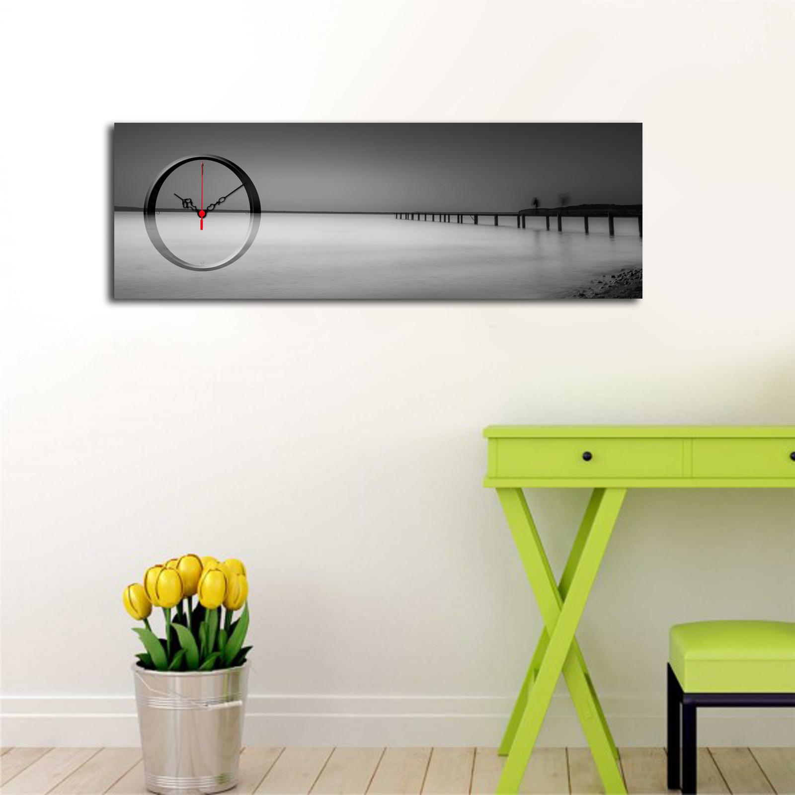 Zidni sat Wallity 30x90cm Šareni