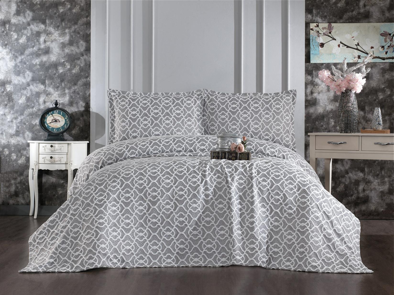 L'essentiel Maison Posteljina za francuski krevet sive boje