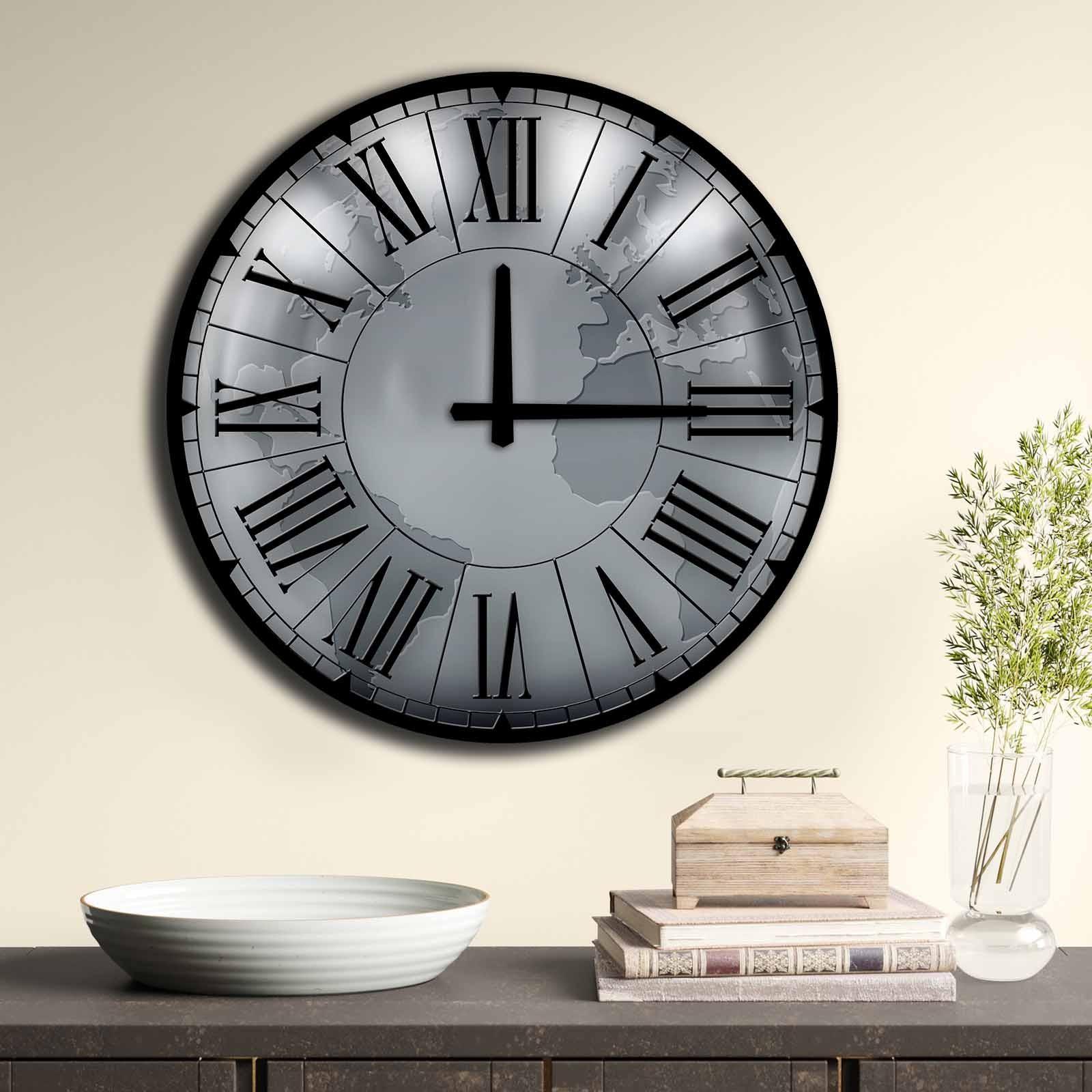 Zidni sat Wallity MDF 50cm šareni