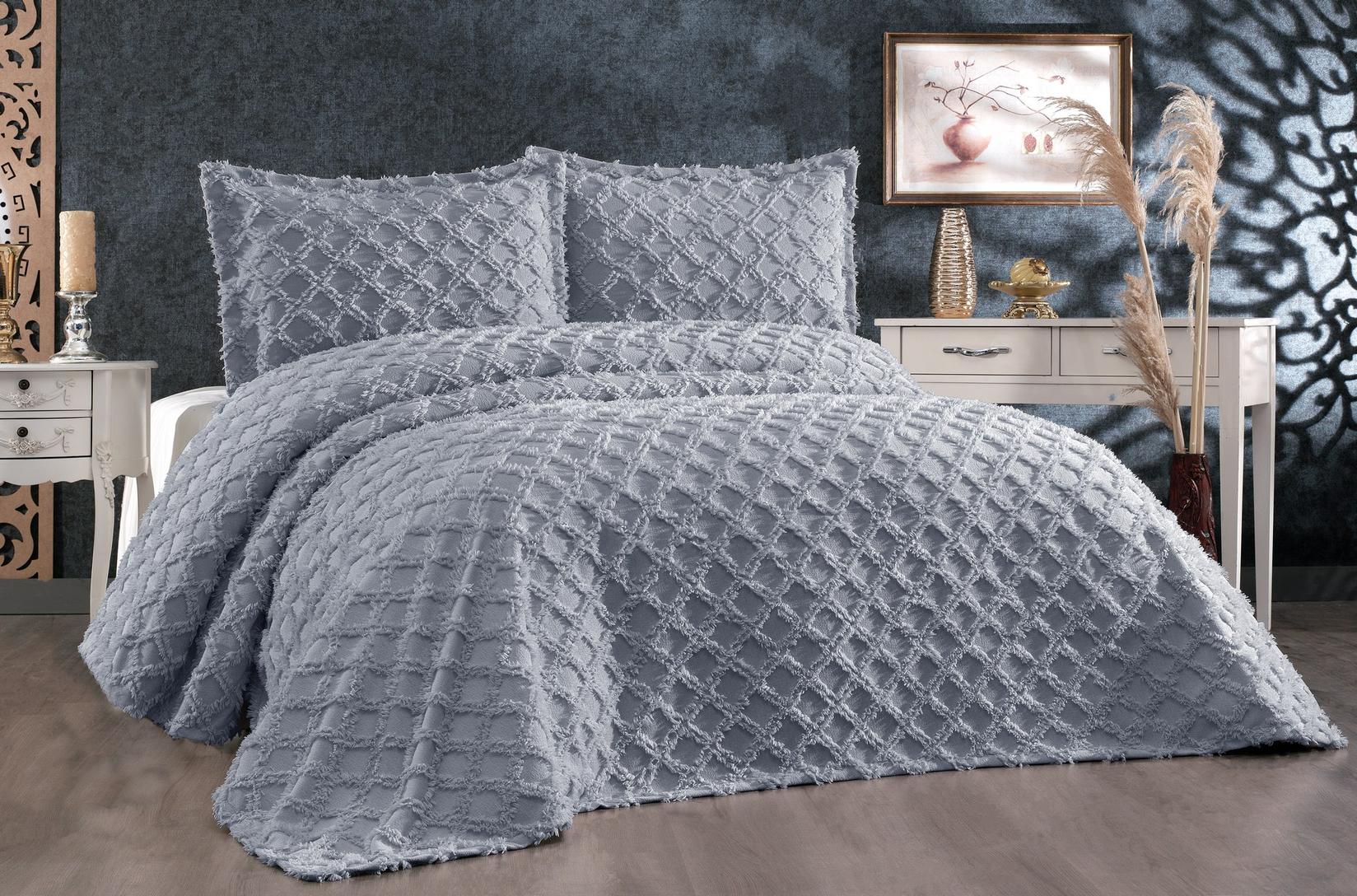 L'essentiel Maison Posteljina za francuski krevet sive boje