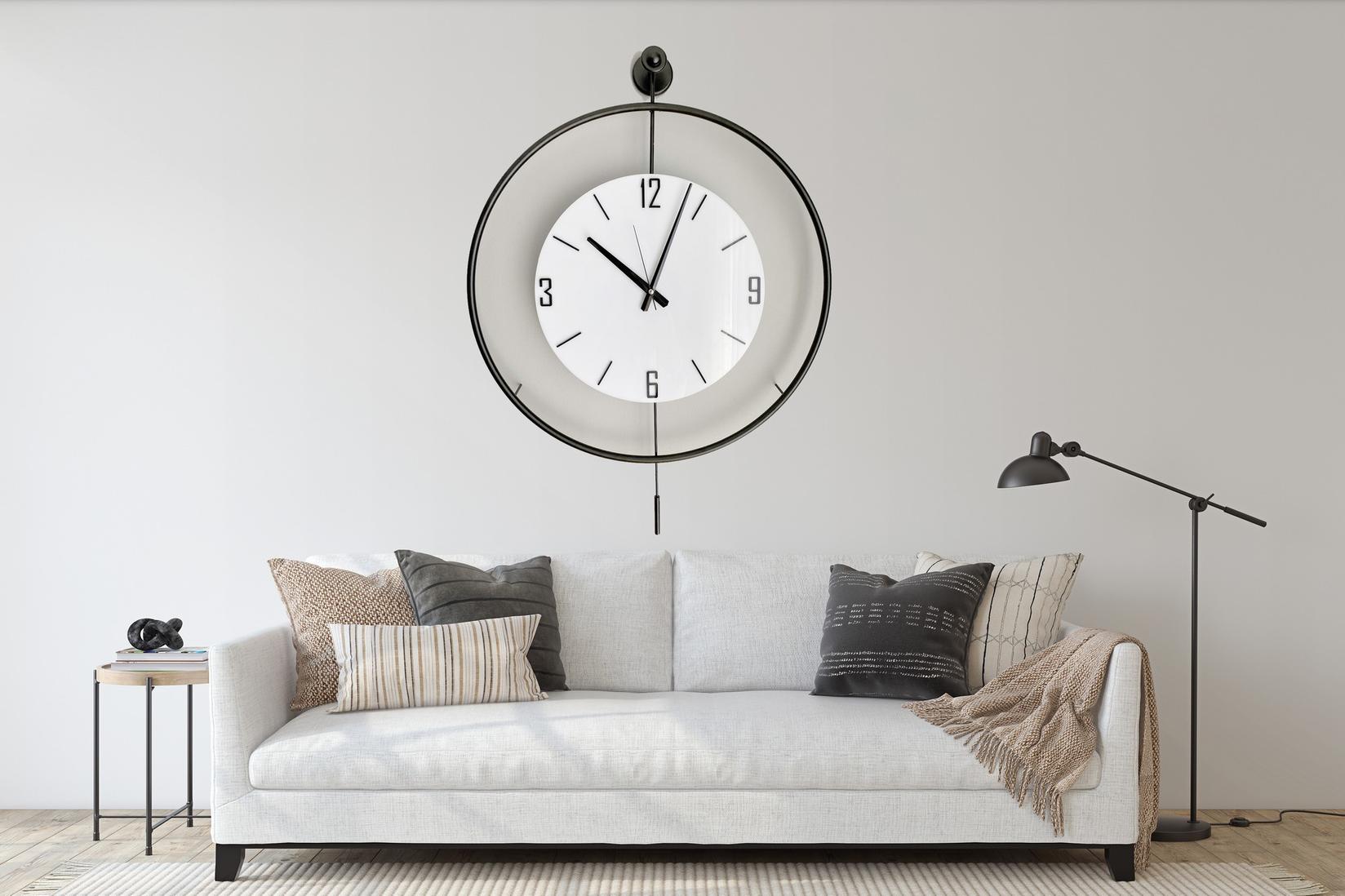 Zidni sat Wallity 58x80x7cm Crni