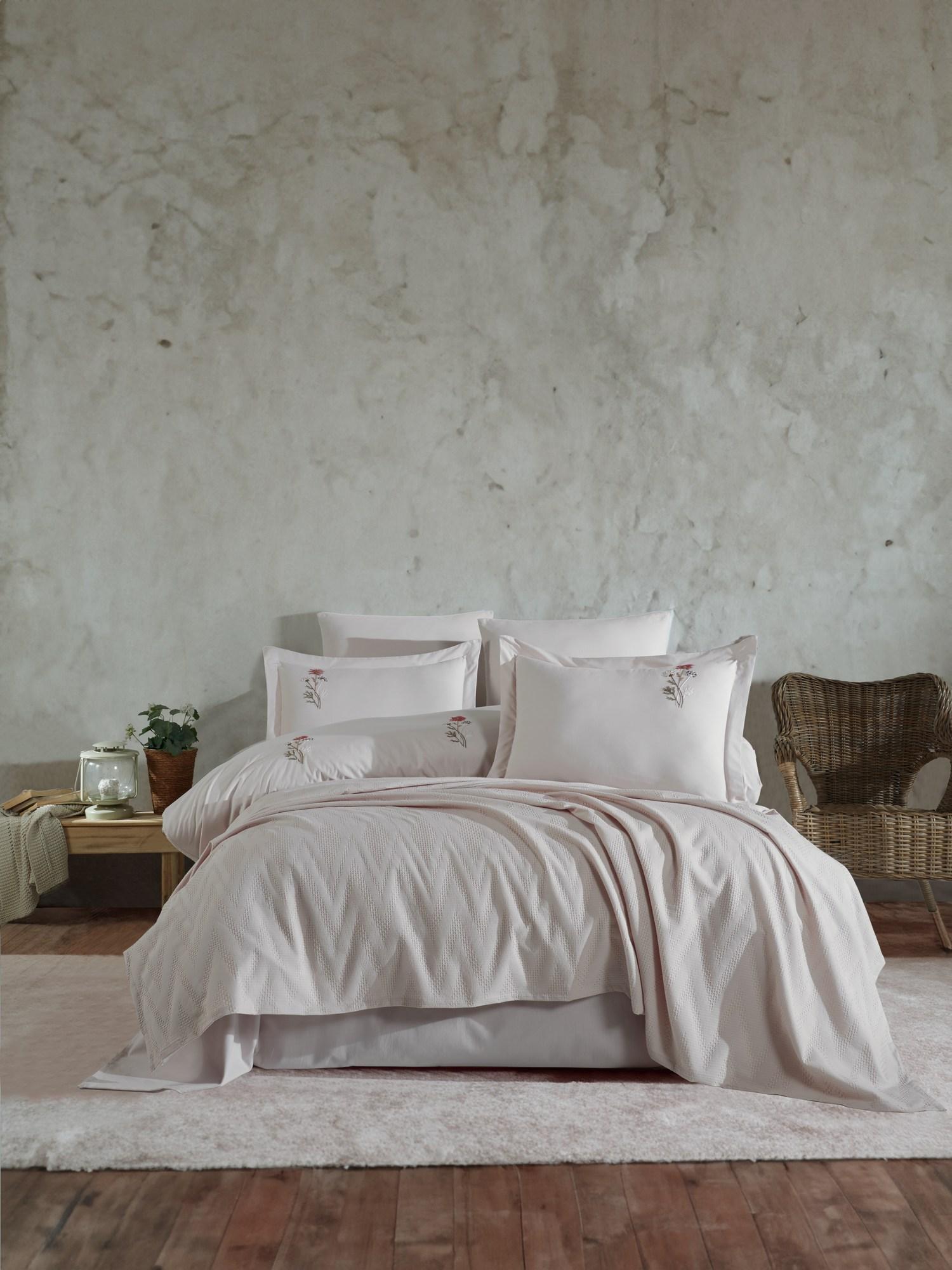 L'essentiel Maison set posteljine za francuski krevet bež boje