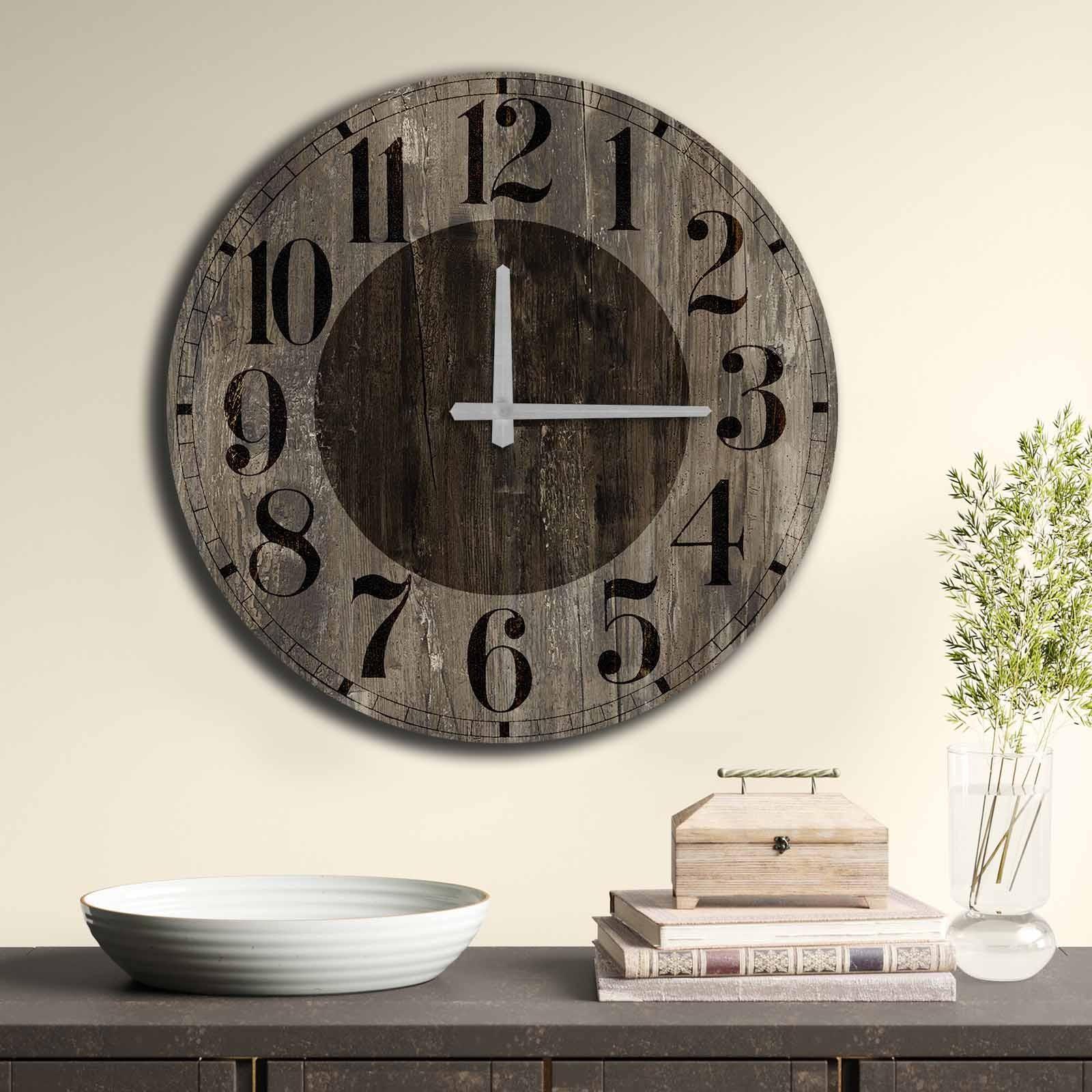 Zidni sat Wallity MDF 50cm šareni