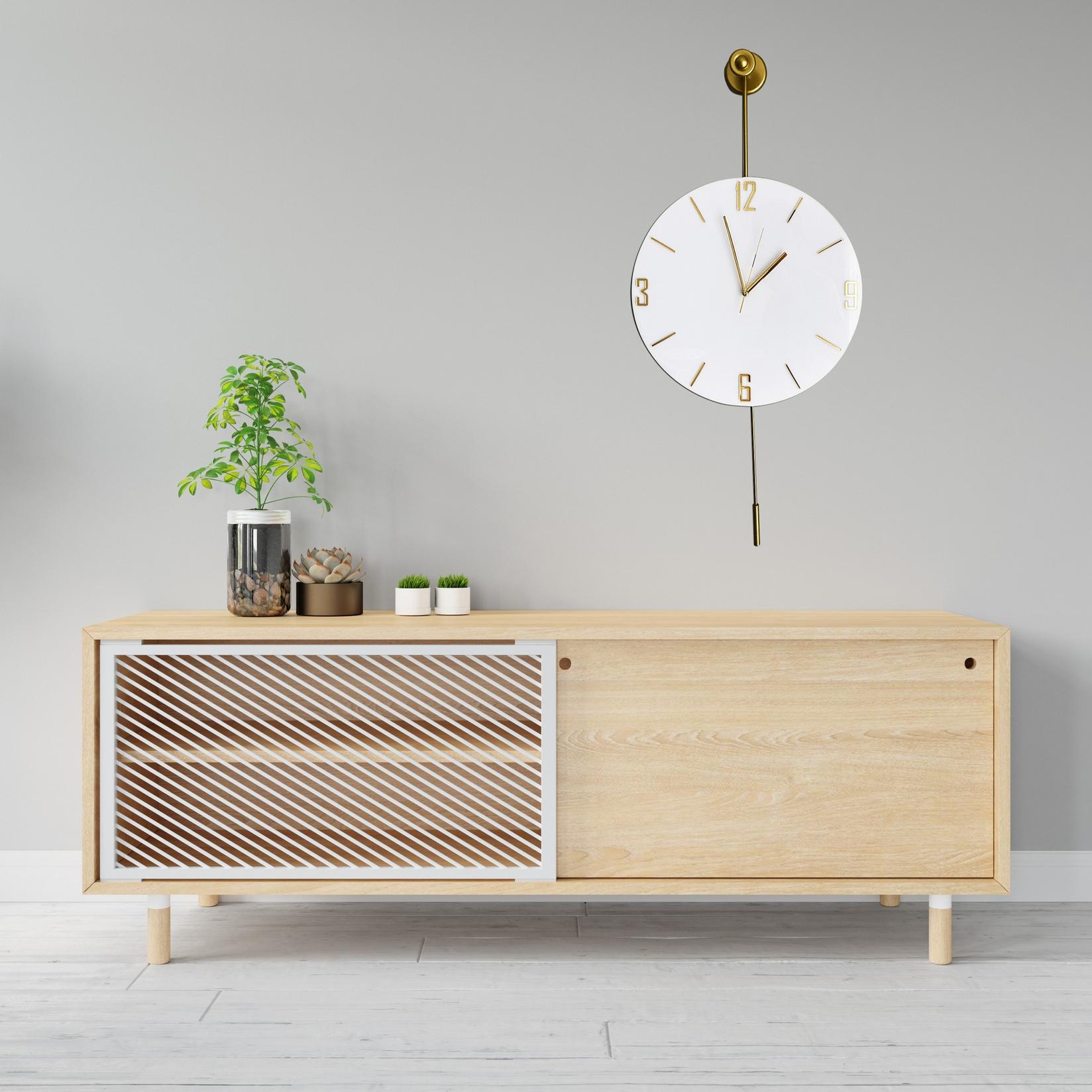 Zidni sat Wallity 37x80x7cm Zlatni