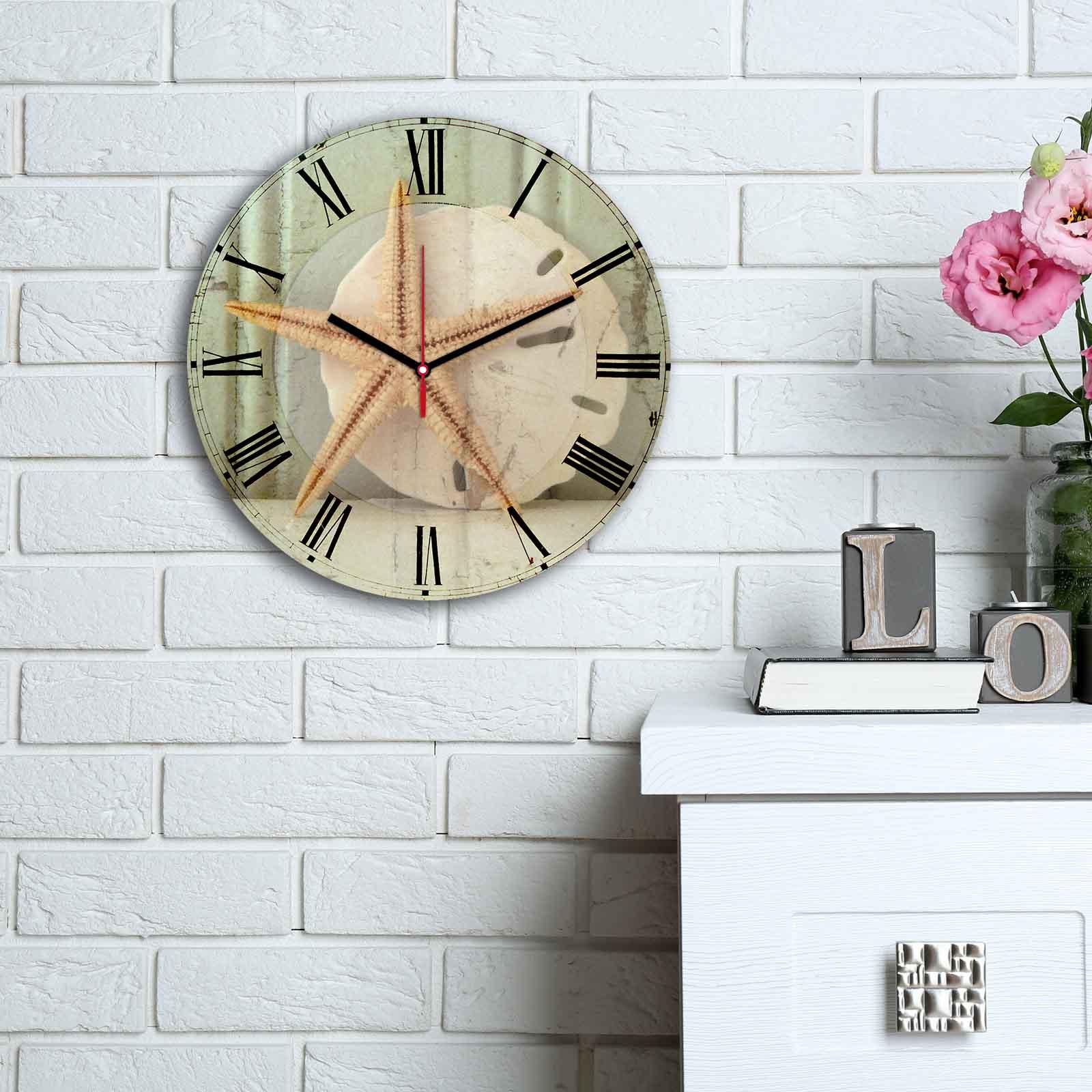 Zidni sat Wallity MDF 30cm šareni