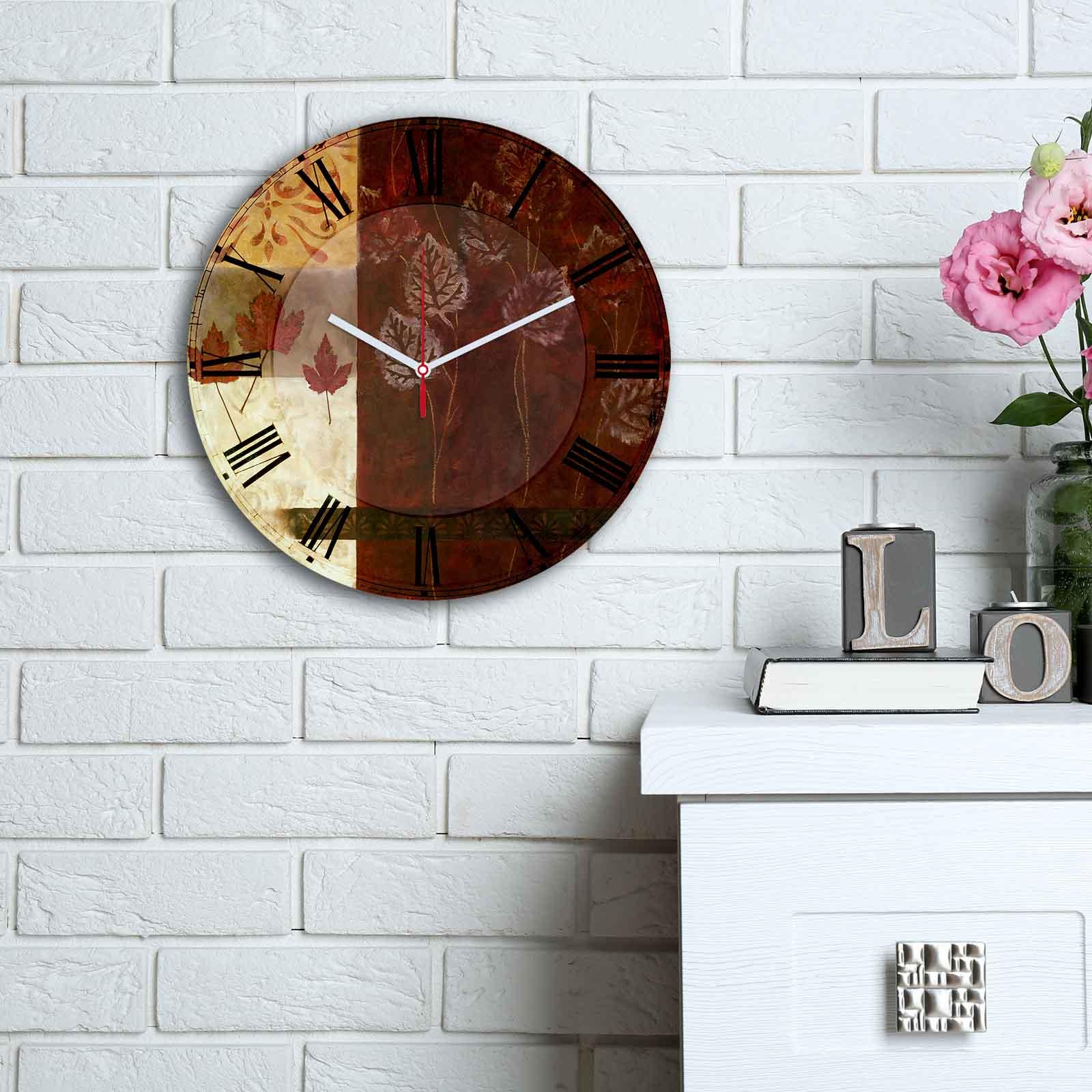 Zidni sat Wallity MDF 30cm šareni