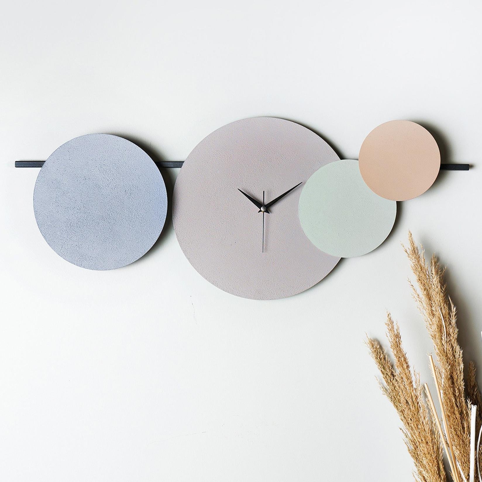 Zidni sat Wallity 75cm Šareni