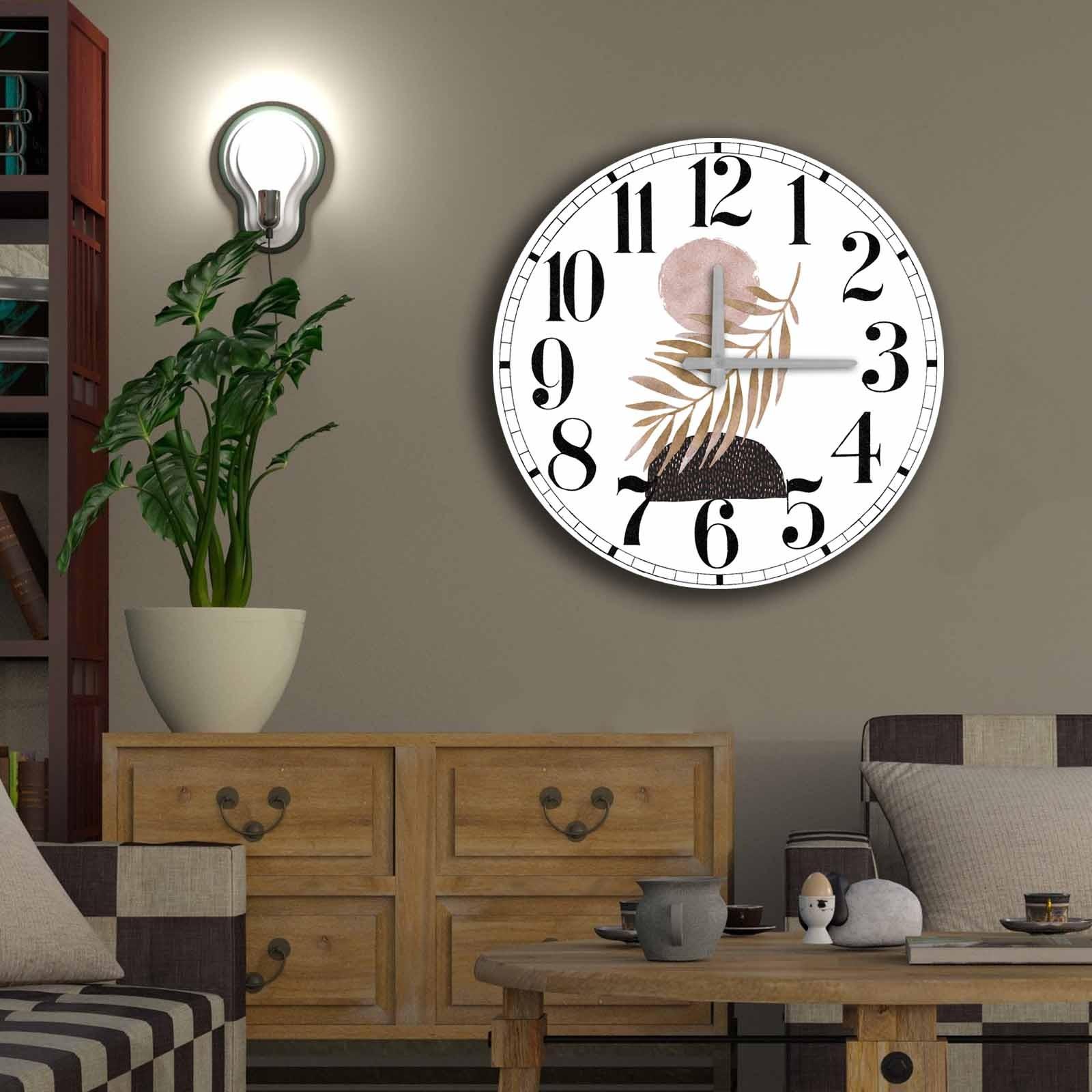 Zidni sat Wallity MDF 50cm šareni