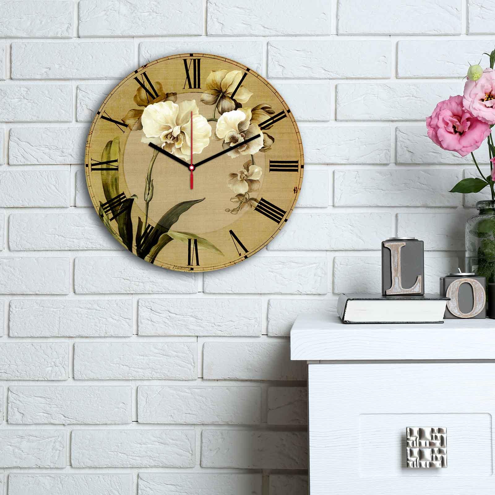 Zidni sat Wallity MDF 30cm šareni