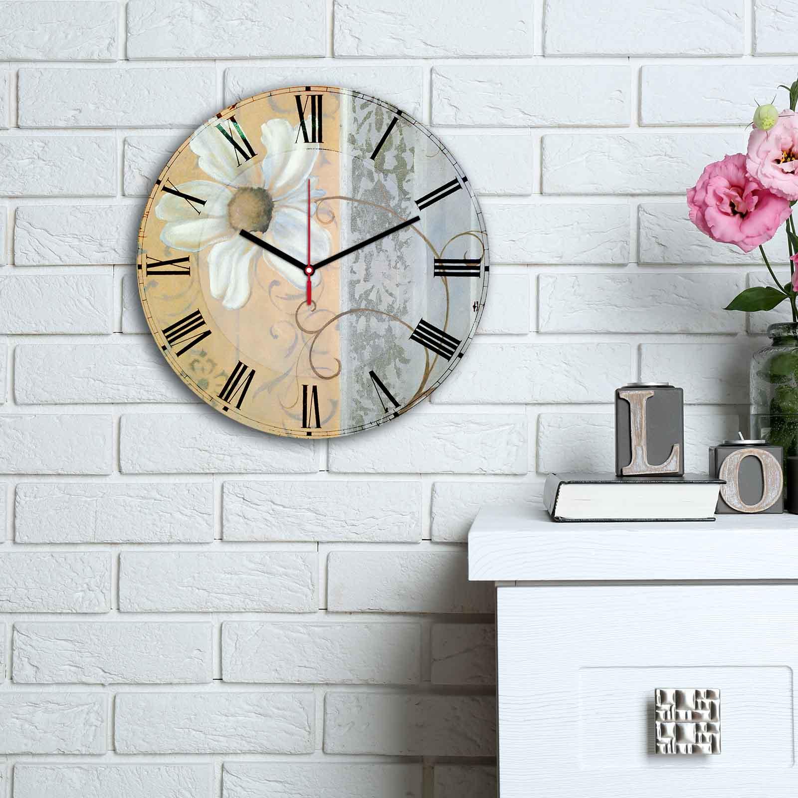 Zidni sat Wallity MDF 30cm šareni