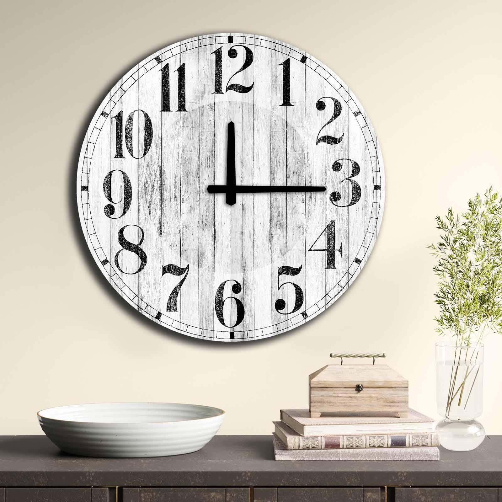 Zidni sat Wallity MDF 50cm šareni