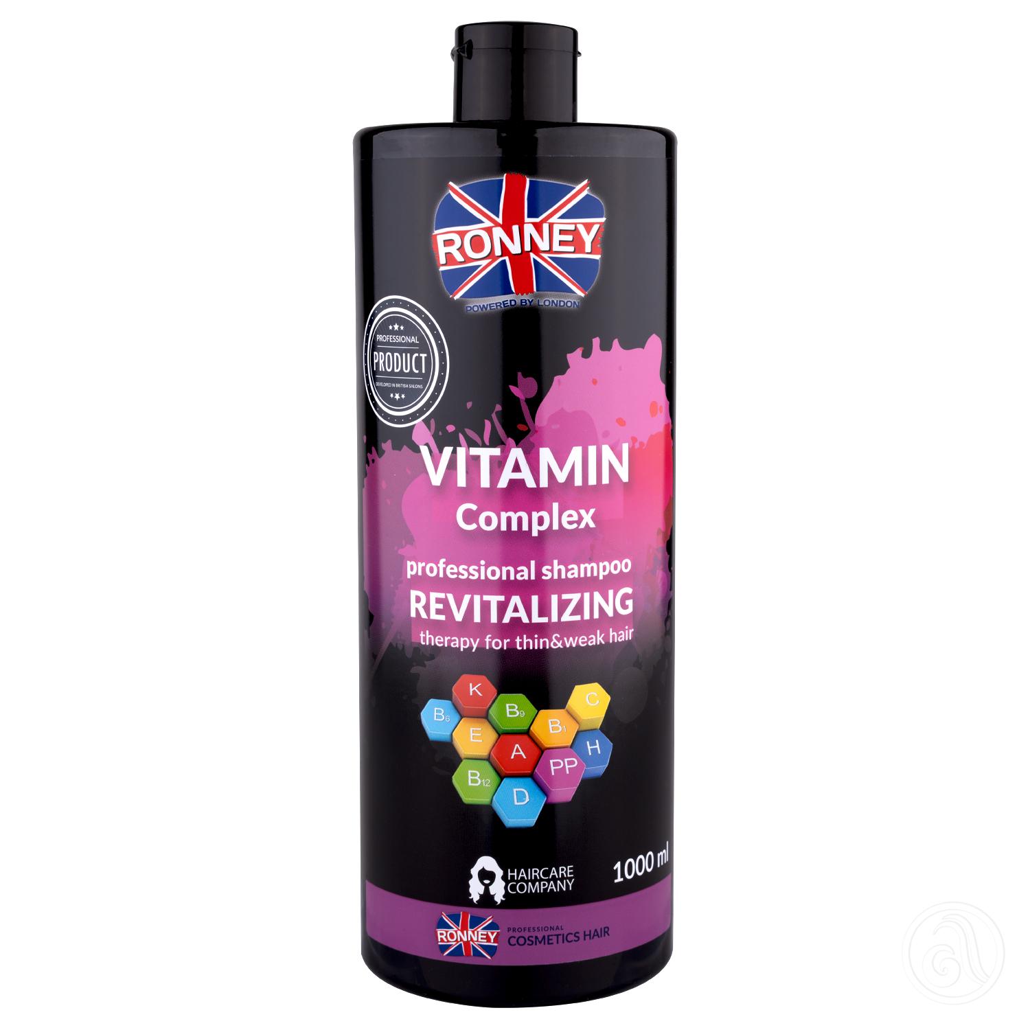 RONNEY Šampon za revitalizaciju tanke i lomljive kose Vitamin Complex 1000ml