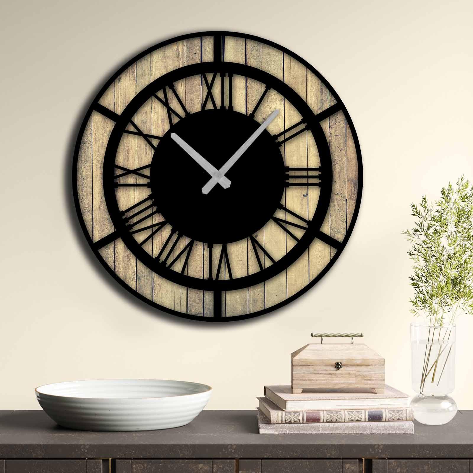 Zidni sat Wallity MDF 50cm šareni