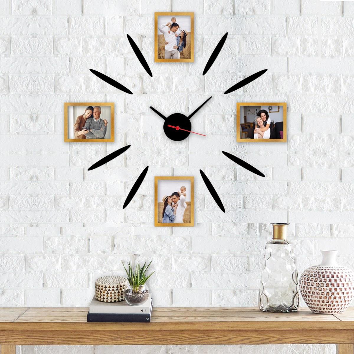 Zidni sat od MDF-a, 50x50 cm, šareni